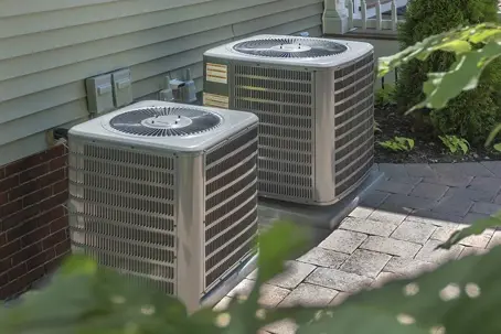 two outdoor ac units