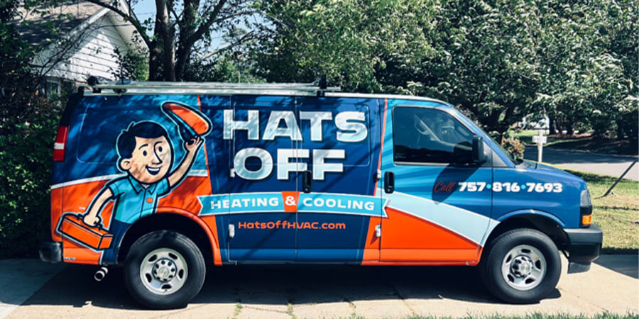 Hats off Heating & Cooling van